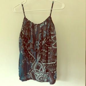 Super cute Benetton Sisley boho blouson tank XS